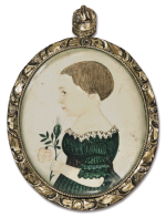 JUSTUS DALEE | MINIATURE PORTRAIT OF FREDERICK H. WASTE