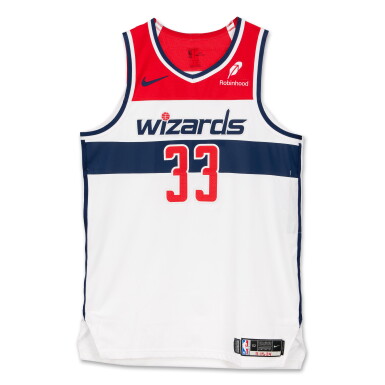 View full screen - View 1 of Lot 92. Kyle Kuzma Washington Wizards 2024-2025 Emirates NBA Cup Game Worn Association Edition Jersey .