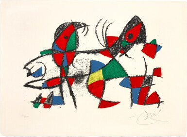 View full screen - View 1 of Lot 79. Joan Miró Lithographe II (One Plate) (M. 1046; see C. Bks. 198).