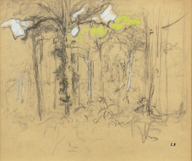 View full screen - View 1 of Lot 25. Les sous-bois dans le parc des Clayes.