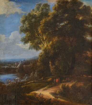 View full screen - View 1 of Lot 342. Winding path through a sylvan landscape.