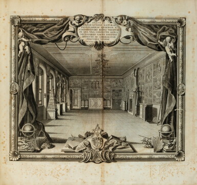 View full screen - View 1 of Lot 86. Museum richterianum. Leipzig, 1743. In-folio. Rel. postérieure. Rare édition originale. 17 pl. HT.