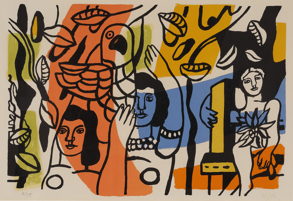 View full screen - View 1 of Lot 107. Les femmes au perroquet.