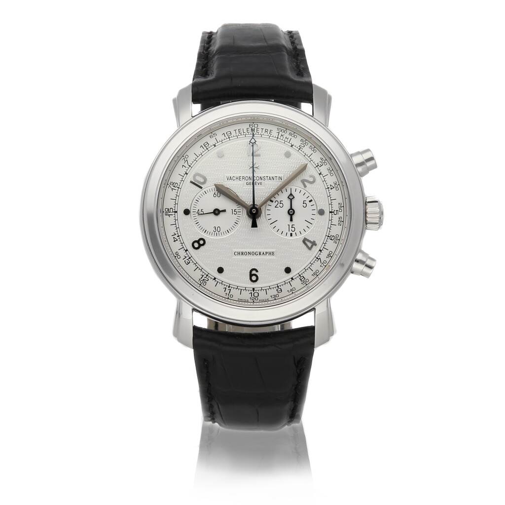 View full screen - View 1 of Lot 310. VACHERON CONSTANTIN | MALTE CHRONOGRAPH 47120/000G-9098 A WHITE GOLD WRISTWATCH CIRCA 2006.