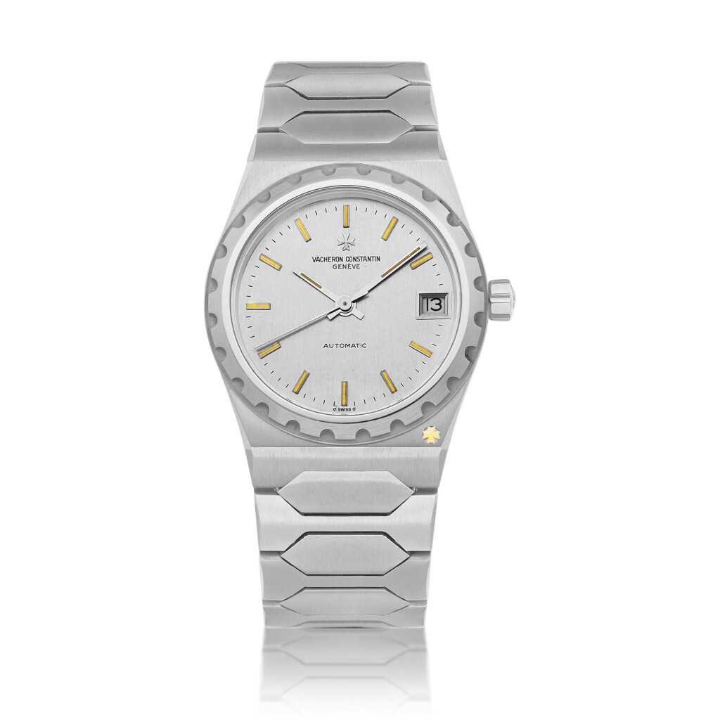 View full screen - View 1 of Lot 2141. 222, Reference 46003 | A stainless steel ultra-thin bracelet watch with date, Circa 1980 | 江詩丹頓 | 222 型號46003 | 精鋼超薄鏈帶腕錶,備日期顯示,約1980年製.