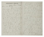 JAMES GARFIELD | A letter by the future president, destined for assassination sixteen years later, mentioning the death of President Lincoln