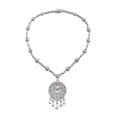 View full screen - View 1 of Lot 1872. 'Sunburst' Diamond Pendant Necklace | 格拉夫 | 'Sunburst' 鑽石 吊墜項鏈.