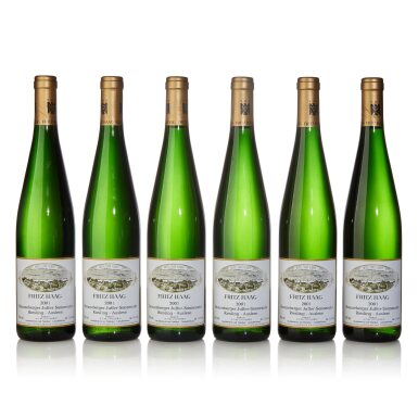 View full screen - View 1 of Lot 636. Brauneberger Juffer Sonnenuhr Riesling Auslese Goldkapsel 2001 Fritz Haag (12 BT).