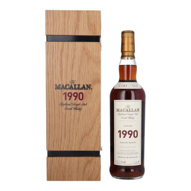 View full screen - View 1 of Lot 5009. The Macallan Fine & Rare 22 Year Old 58.2 abv 1990 (1 BT75).
