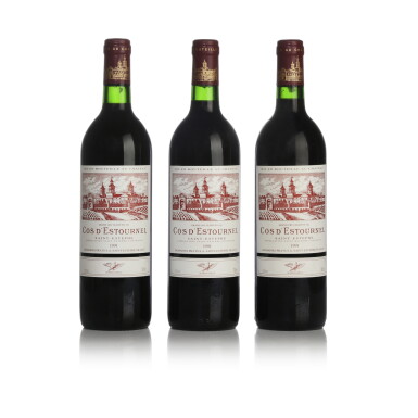 View full screen - View 1 of Lot 124. Château Cos d'Estournel 1991 (3 BT).