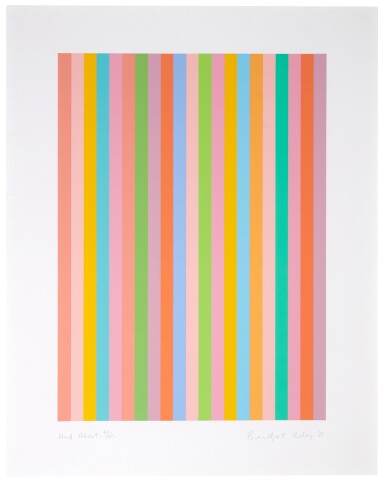 View full screen - View 1 of Lot 212. BRIDGET RILEY | AND ABOUT (S. 77).
