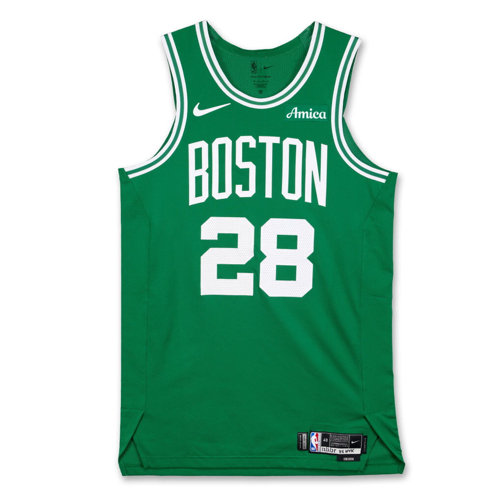 View full screen - View 1 of Lot 28. Hugo González Boston Celtics 2025-2026 Game Worn Icon Edition Jersey .