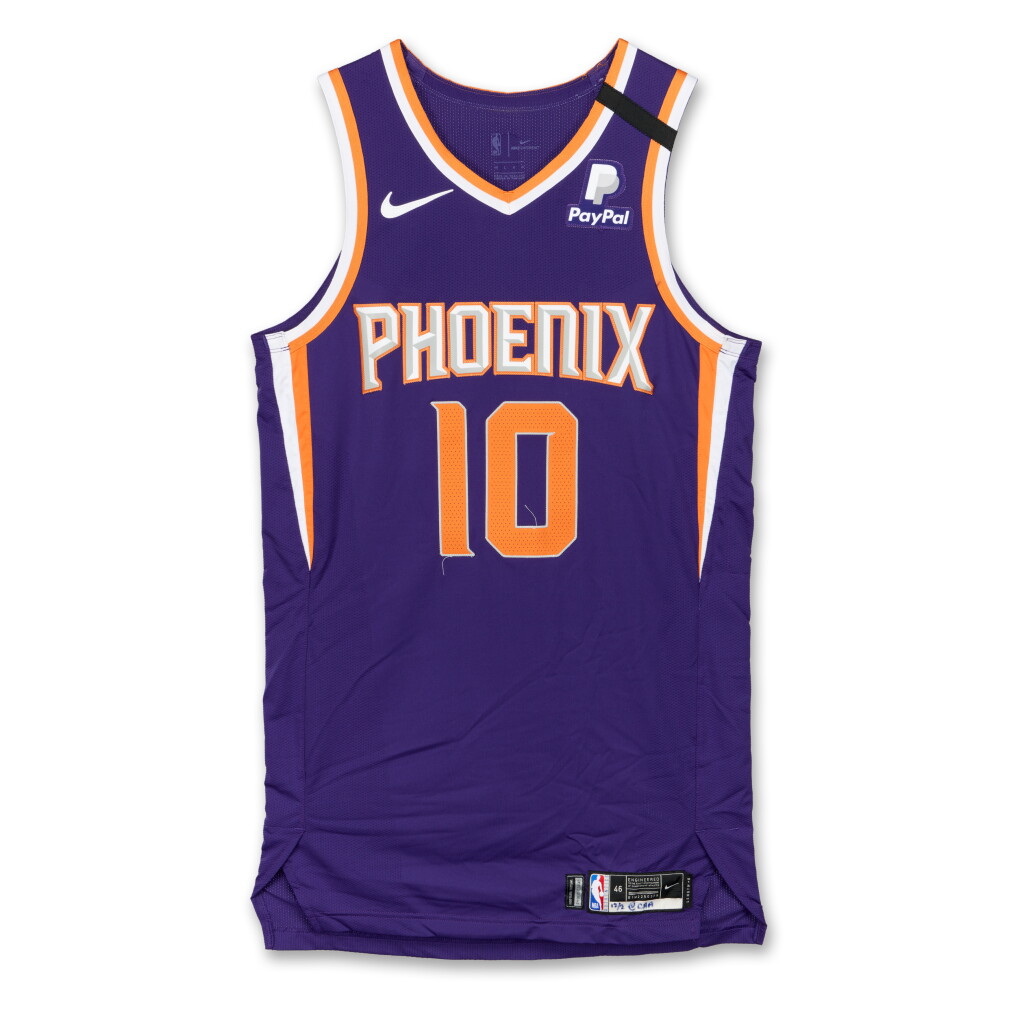 View full screen - View 1 of Lot 163. Ty Jerome Phoenix Suns 2019-2020 Game Issued Icon Edition Jersey .