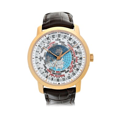 View full screen - View 1 of Lot 560. REFERENCE 86060 TRADITIONNELLE WORLD TIME A PINK GOLD AUTOMATIC WORLD TIME WRISTWATCH, MADE IN 2011.