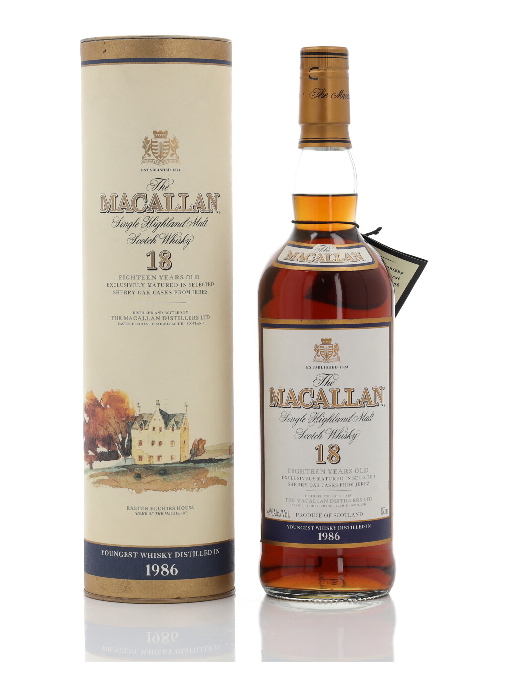 View full screen - View 1 of Lot 19. The Macallan 18 Year Old 43.0 abv 1986 (1 BT 75cl).