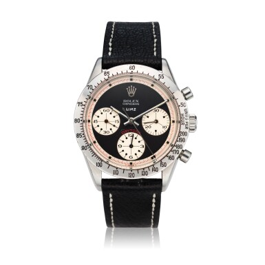 View full screen - View 1 of Lot 280. Reference 6239 'Paul Newman' Daytona Retailed by Linz Brothers: A stainless steel chronograph wristwatch, Circa 1968 .