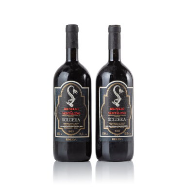 View full screen - View 1 of Lot 748. Brunello di Montalcino Riserva, Case Basse 1983 (2 MAG).