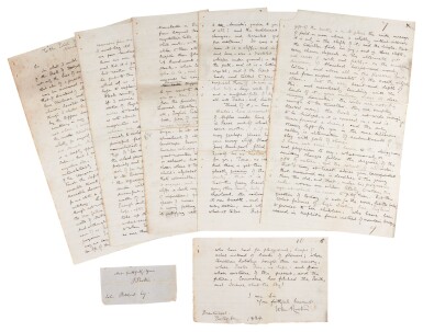 View full screen - View 1 of Lot 145. John Ruskin | Autograph article signed, letter to the editor of the Manchester Evening News, 13 April 1884.