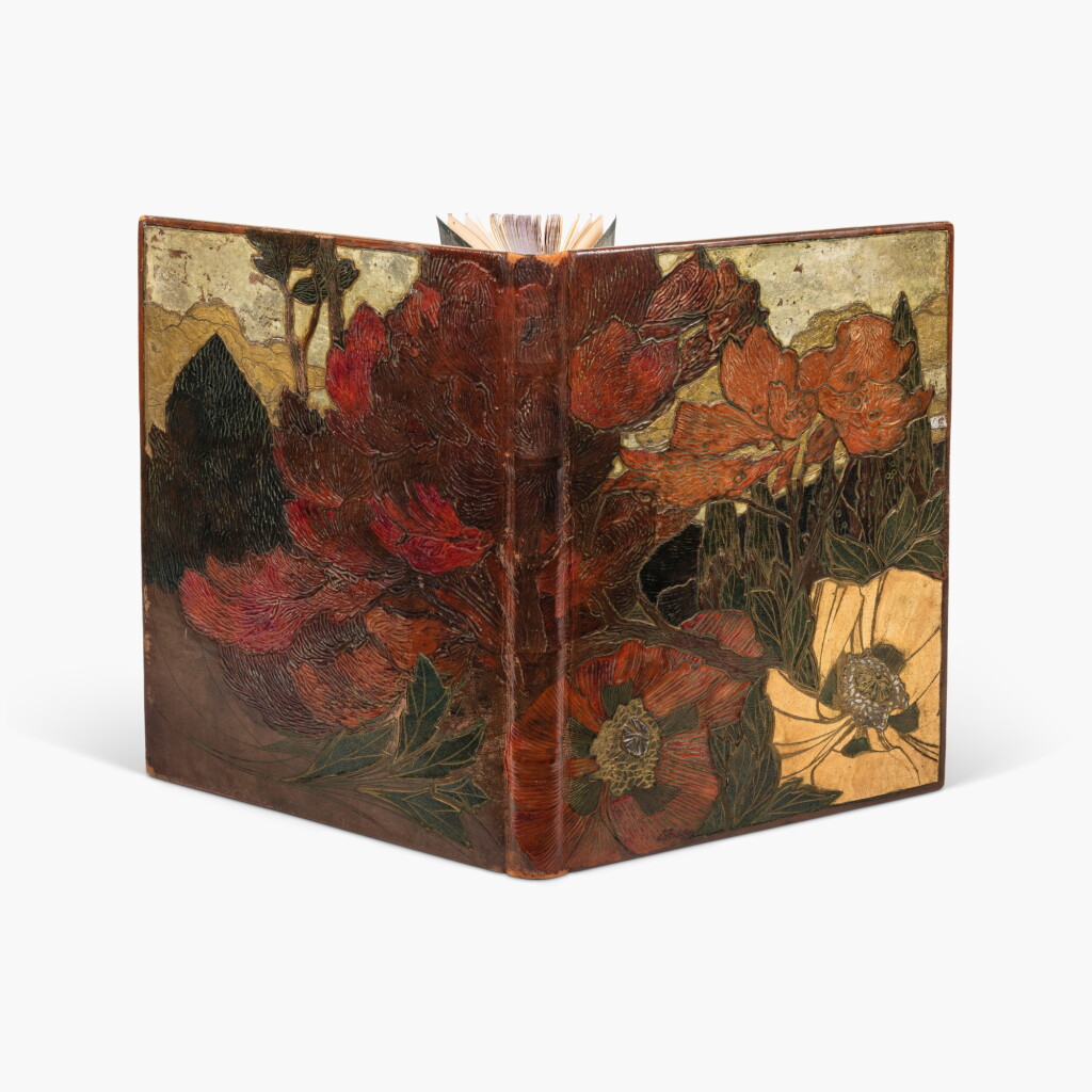 View full screen - View 1 of Lot 141. Le Jardin des supplices. Vollard, 1902. Rarissime reliure japonisante de Séguy. Un des 155 exemplaires sur vélin. .