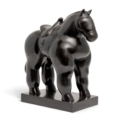 View full screen - View 1 of Lot 902. FERNANDO BOTERO | HORSE WITH SADDLE.