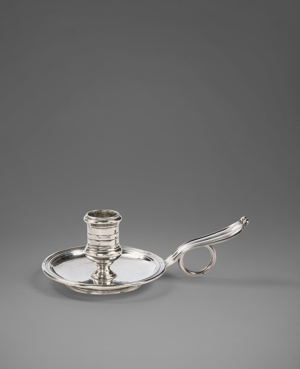 View full screen - View 1 of Lot 569. A Louis XV Silver Chamberstick, Antoine Lardy, Dijon, 1756-1768.