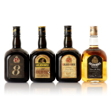 View full screen - View 1 of Lot 6605. Golden Horse Blended Whisky 43.0 abv NV (4 BT72).