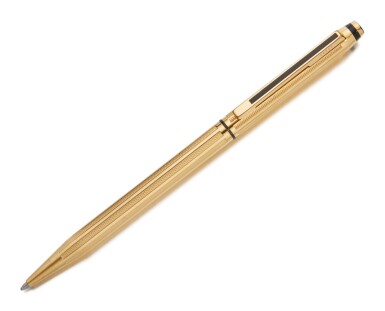 View full screen - View 1 of Lot 148. CROSS | A GOLD PLATED BALLPOINT PEN, CIRCA 2000.