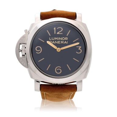 View full screen - View 1 of Lot 92. Reference PAM00557 Luminor 1950 Left-Handed, A stainless steel wristwatch, Circa 2016.
