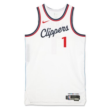 View full screen - View 1 of Lot 156. James Harden Los Angeles Clippers 2024-2025 Emirates NBA Cup Game Worn Association Edition Jersey .
