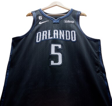 View full screen - View 1 of Lot 59. Paolo Banchero 'Rookie Season' Orlando Magic 2022-2023 Game Worn Home Jersey.