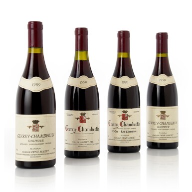 View full screen - View 1 of Lot 450. Gevrey Chambertin 1990 Denis Mortet (9 BT).