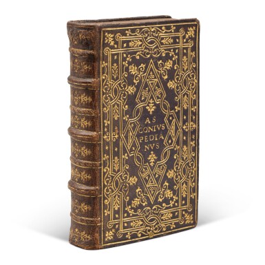 View full screen - View 1 of Lot 158. Asconius Pedanius, Expositio in IIII orationes Ciceronis, Venice, Aldus, 1522, Pflug and Ebeleben binding.