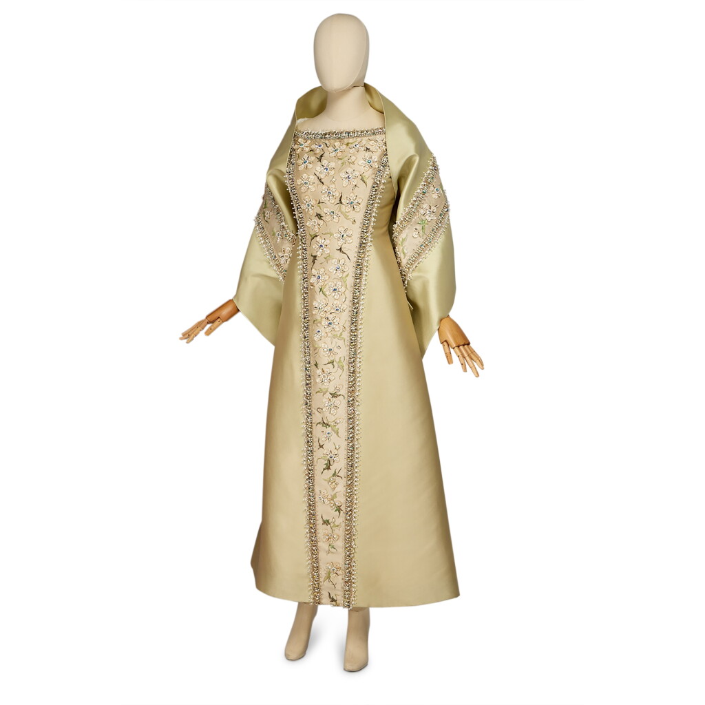 View full screen - View 1 of Lot 57. Haute Couture 'Mazurka' Ball Gown and Stole, Spring-Summer 1966.