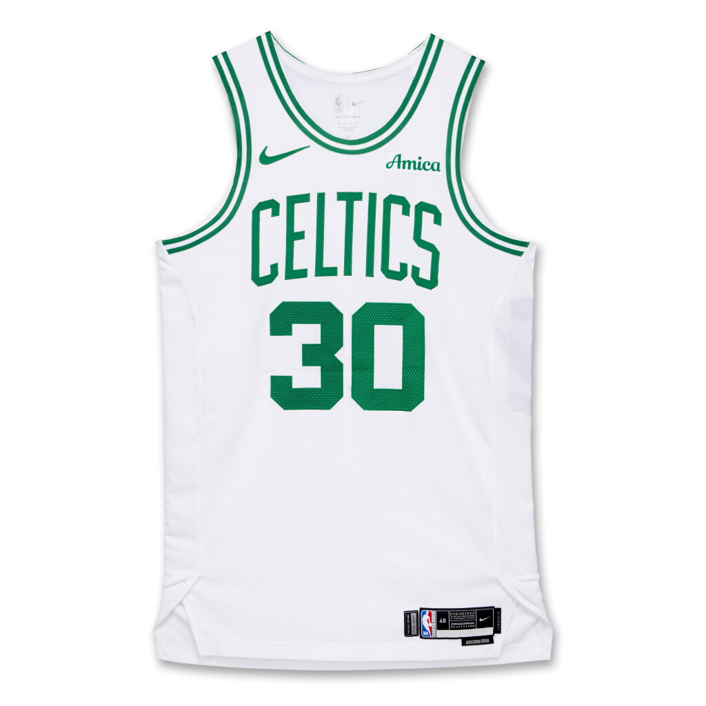 View full screen - View 1 of Lot 37. Sam Hauser Boston Celtics 2025 NBA Playoffs Eastern Conference Round 1 Game Worn Association Edition Jersey | Game 1.