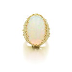 Bague opale et or
