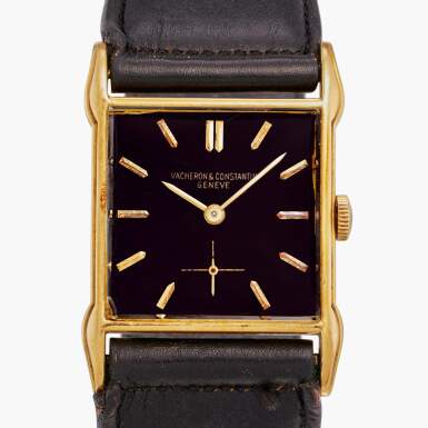 View full screen - View 1 of Lot 41. Reference 4449 | A yellow gold wristwatch, Circa 1950.