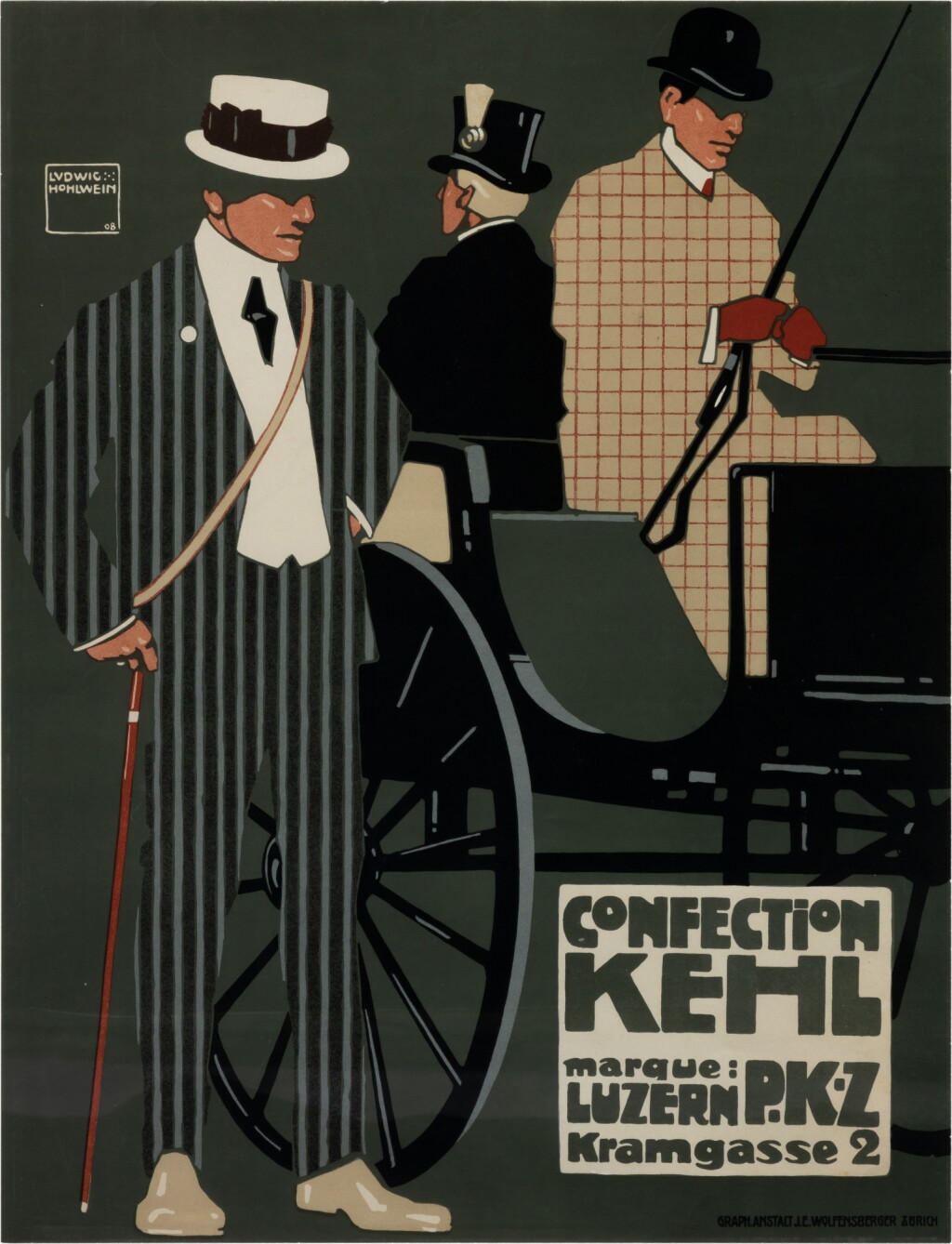 View full screen - View 1 of Lot 15. Confection Kehl, 1908.