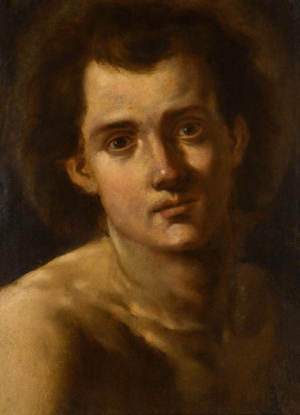 View full screen - View 1 of Lot 24. Male head study.