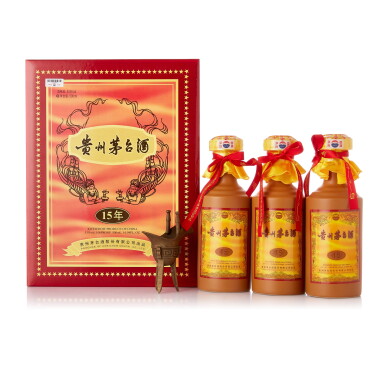 View full screen - View 1 of Lot 7258. 2019年產15年貴州茅台酒 Kweichow Moutai Aged 15 Years 2019 (3 BT50).