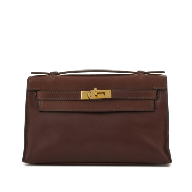 View full screen - View 1 of Lot 70. Havane Swift Kelly Pochette Gold Hardware, 2008.