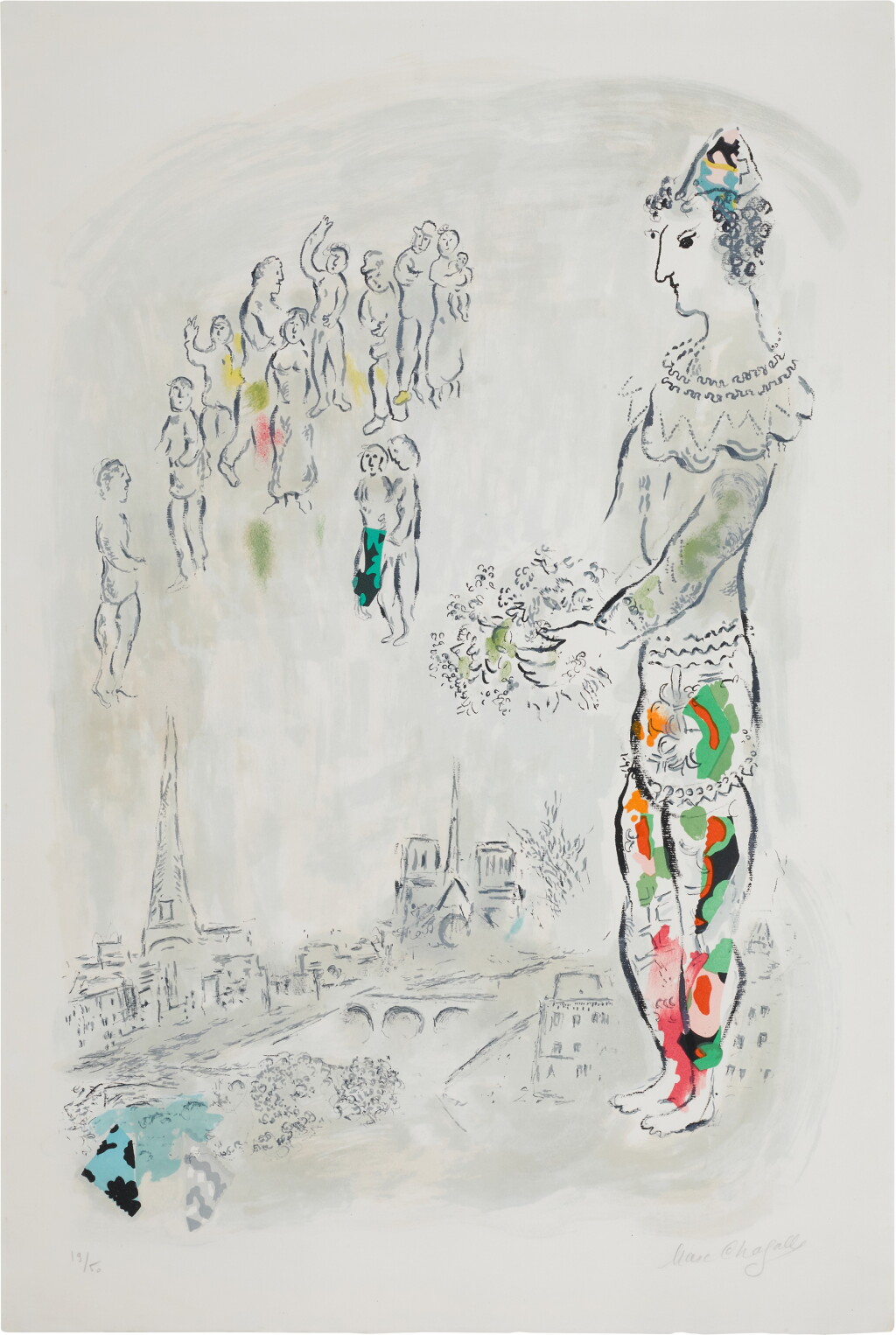 View full screen - View 1 of Lot 61. MARC CHAGALL | LE MAGICIEN DE PARIS I (M. 597).