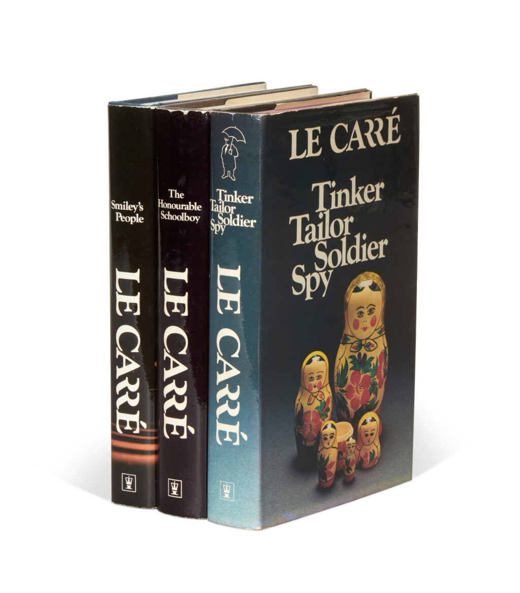 View full screen - View 1 of Lot 79. John Le Carré | Three volumes, first editions, inscribed by Le Carré and Markus Wolf, 1974-1979.