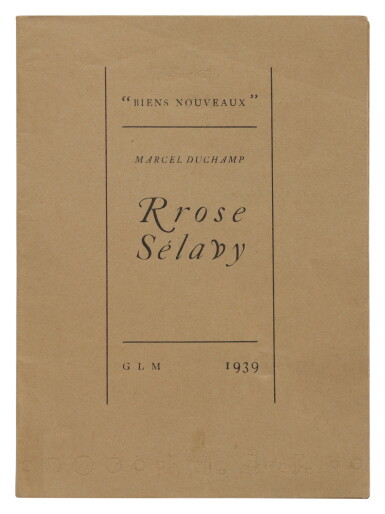 View full screen - View 1 of Lot 7. RROSE SÉLAVY. PARIS: G L M, 1939.