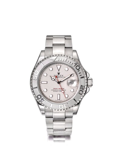 View full screen - View 1 of Lot 2. ROLEX YACHT-MASTER REF 16622 | A STAINLESS STEEL AUTOMATIC CENTER SECONDS WRISTWATCH WITH DATE AND BRACELET CIRCA 2003.