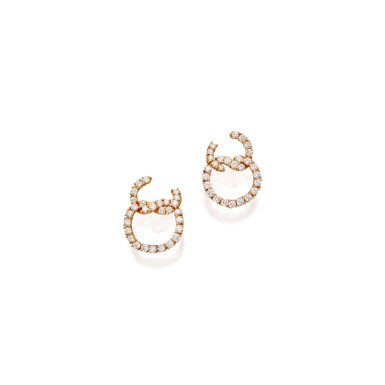 View full screen - View 1 of Lot 128. PAIR OF DIAMOND EARCLIPS, TIFFANY & CO., FRANCE.