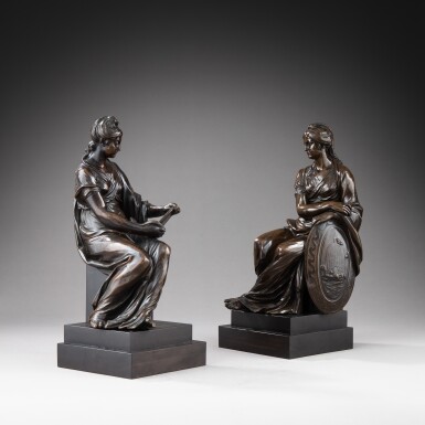 View full screen - View 1 of Lot 35. Attributed to Jean-Baptiste II Lemoyne | Attribué à Jean-Baptiste II Lemoyne.