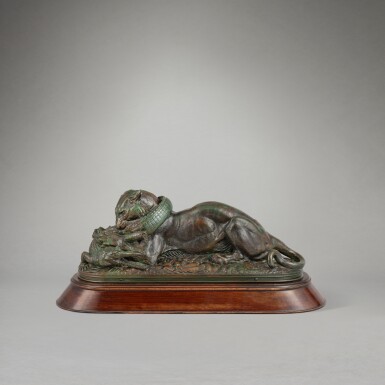 View full screen - View 1 of Lot 176. Tiger Devouring a Gavial of the Ganges.