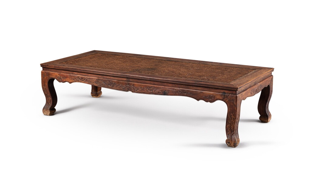 View full screen - View 1 of Lot 147. A massive huanghuali couch-bed Ming dynasty, 17th century | 明十七世紀 黃花梨榻.
