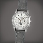 Reference 5270G-001 | A white gold perpetual calendar chronograph wristwatch with moon phases, leap-year and day/night indication | Circa 2011 | 百達翡麗 | 型號5270G-001 | 白金萬年曆計時腕錶備月相、閏年及晝夜顯示,製作年份約2011