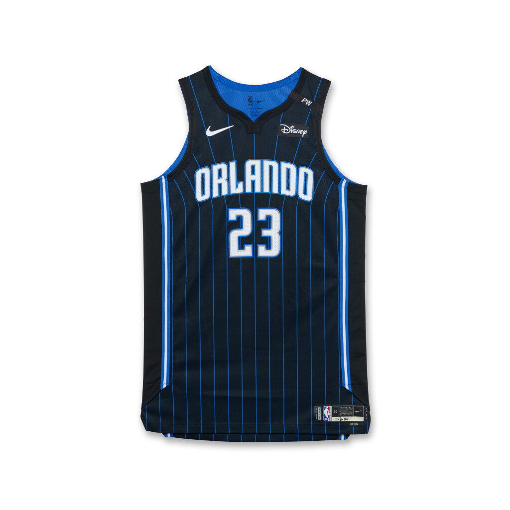 View full screen - View 1 of Lot 179. Tristan da Silva Orlando Magic 2024-2025 Game Worn Icon Edition Jersey | 3rd Career Game.